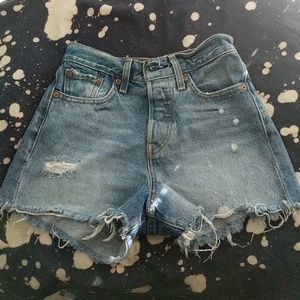 Vintage Button Fly High Waisted Levi's Cutoffs